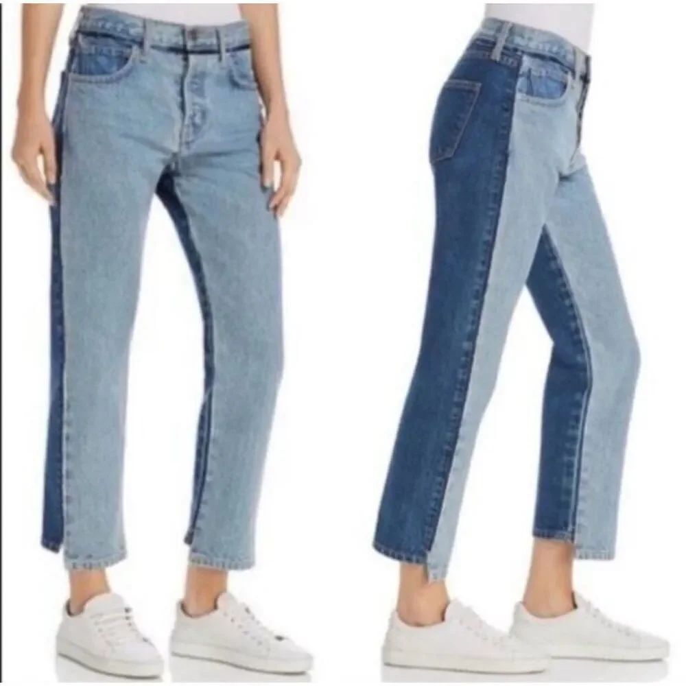 Current/Elliott Somera High Waist Twi Tone Jeans sz 28 NWOT